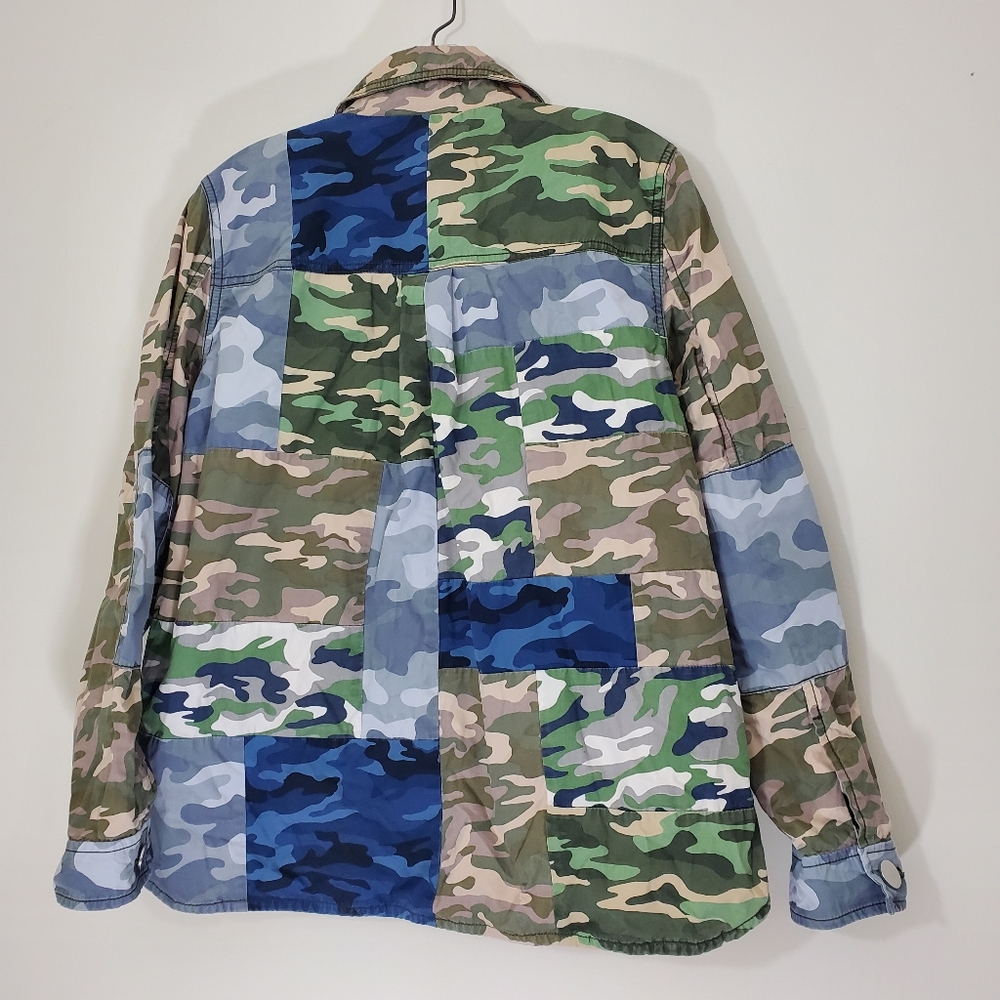 Gap Multicolored Patchwork Camouflage Cotton Jack… - image 10